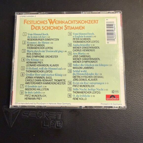 Festliches Weihnachtskonzert Der Schönen Stimmen CD Album Polydor TESTED - Picture 2 of 2